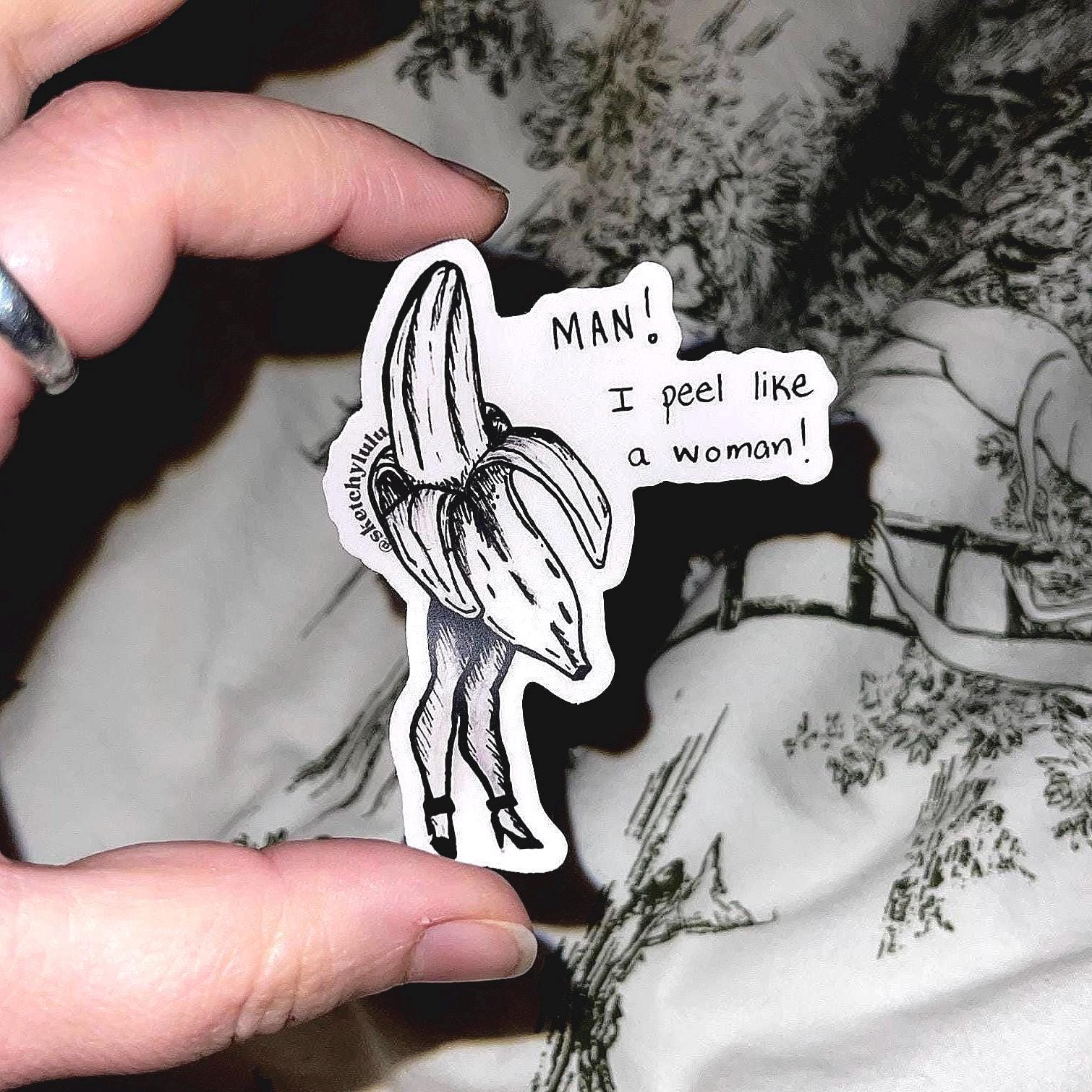 Shania Twain Inspired Banana Sticker - Country Music Fan Gift