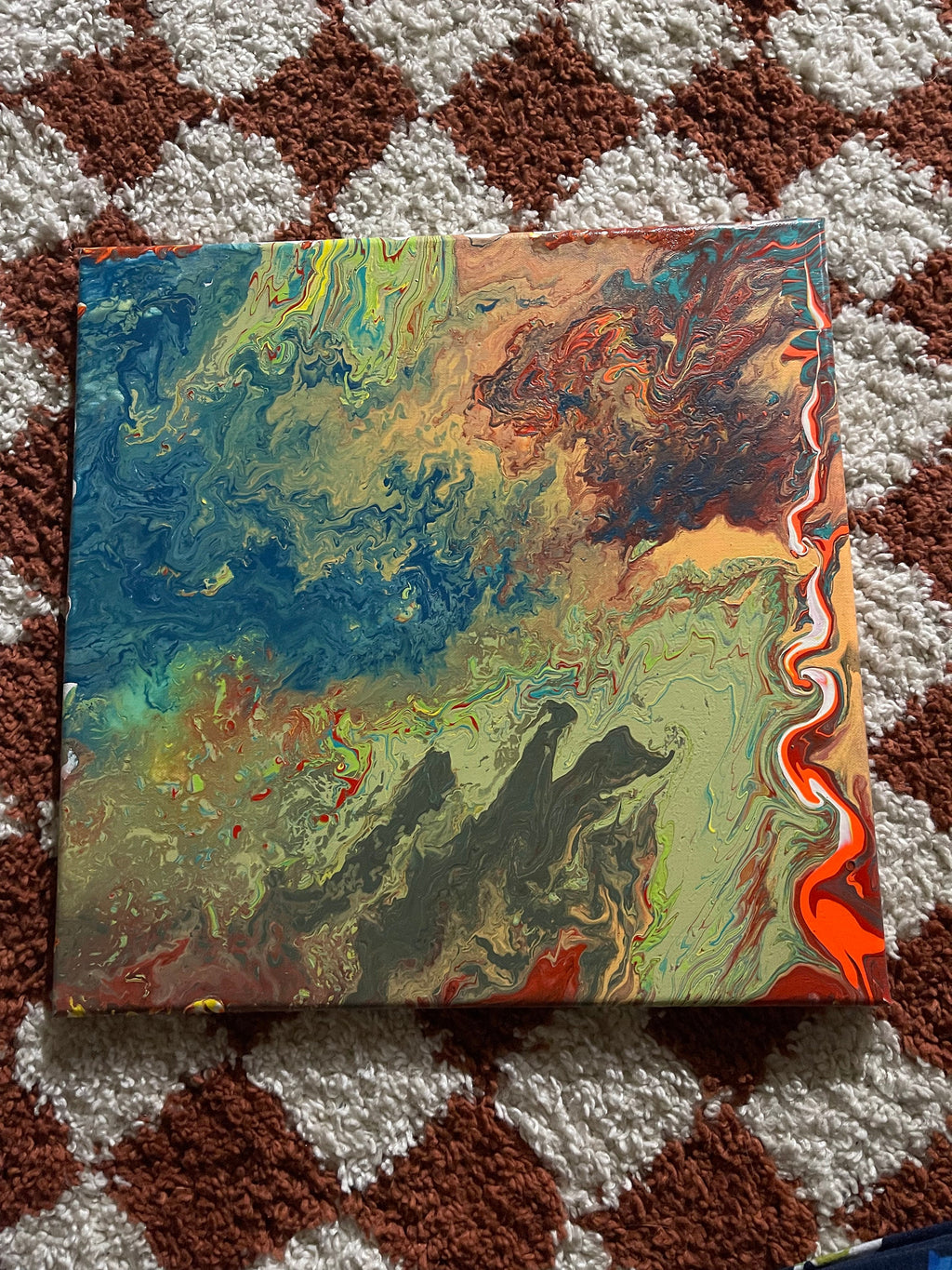 Trippy Tides Acrylic Fluid Canvas